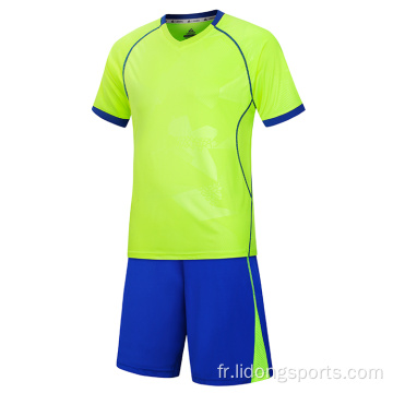 Wholesale Jersey de football peu coûteux Uniforme de football complet